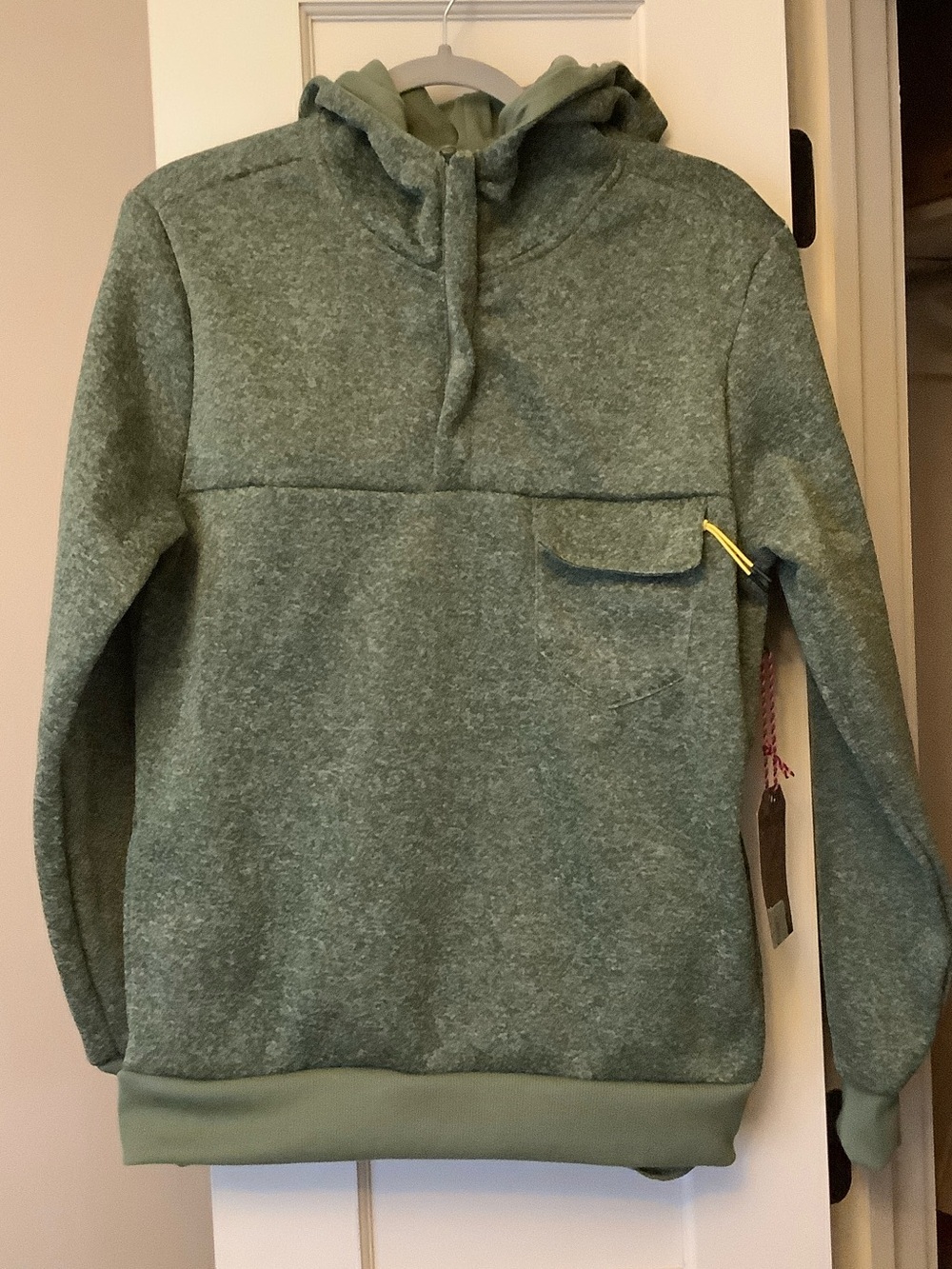 Men's Heather Sage Crewneck Hoodie Sweater